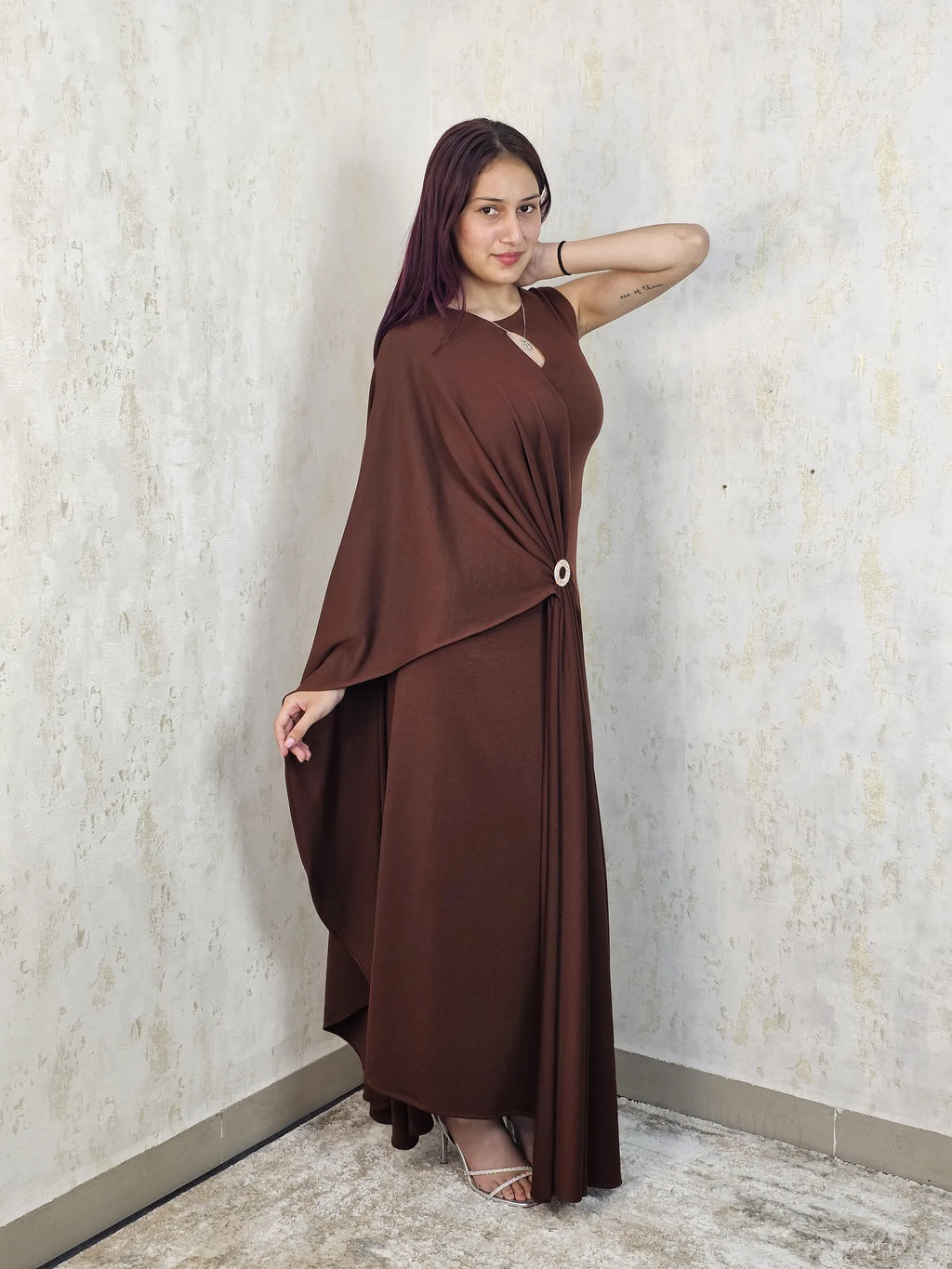 Sienna Aura Draped Maxi Gown