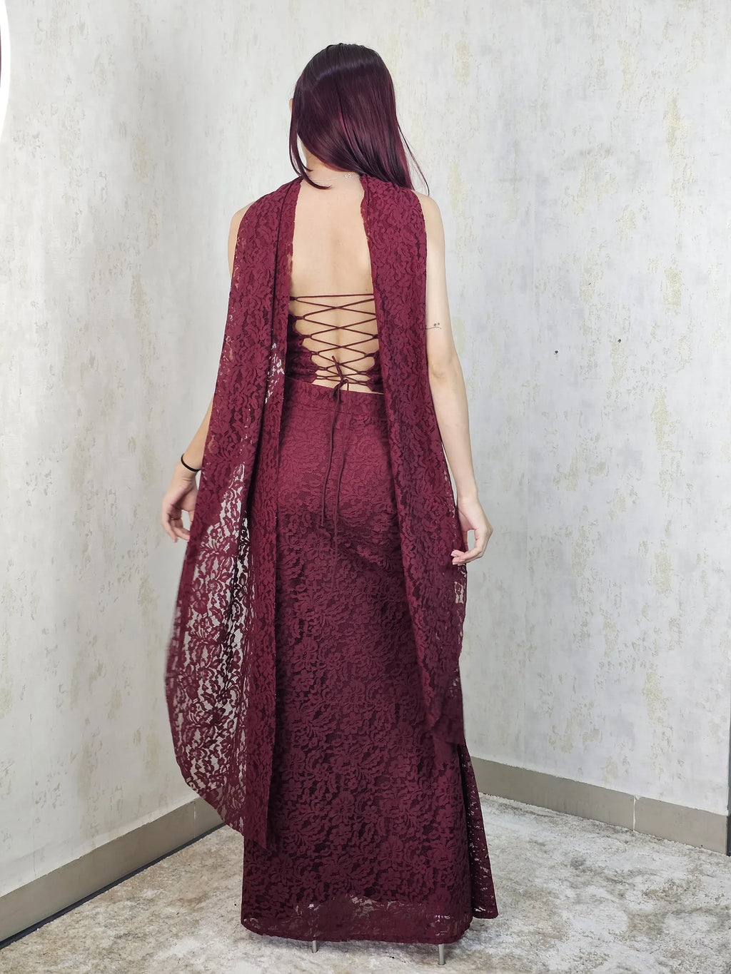 Amara Nocturne Handwork Maxi Gown