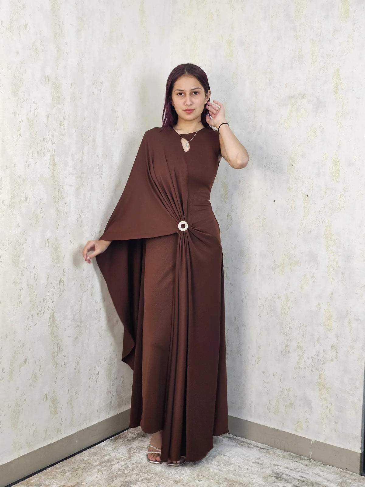 Sienna Aura Draped Maxi Gown