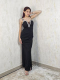 Nyra Noir Embellished Maxi Dress